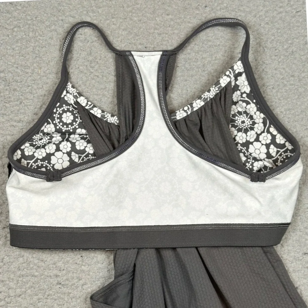 Lululemon No Limits Tank Womens 4/6 Brisk Bloom Floral Built In Bra Yoga Gym Fit